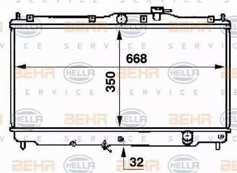 HELLA 8MK 376 707-351 - Radiators, Motora dzesēšanas sistēma ps1.lv