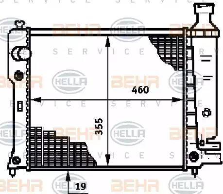 HELLA 8MK 376 719-571 - Radiators, Motora dzesēšanas sistēma ps1.lv