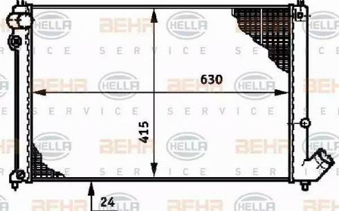 HELLA 8MK 376 719-631 - Radiators, Motora dzesēšanas sistēma ps1.lv