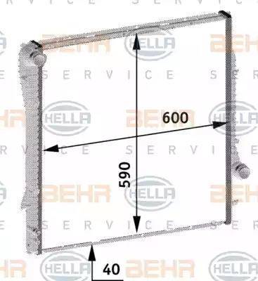 HELLA 8MK 376 719-044 - Radiators, Motora dzesēšanas sistēma ps1.lv