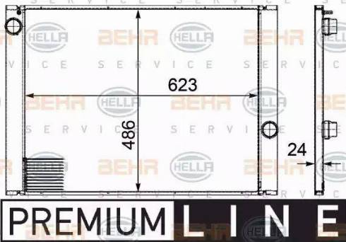 HELLA 8MK 376 719-141 - Radiators, Motora dzesēšanas sistēma ps1.lv