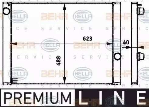 HELLA 8MK 376 719-151 - Radiators, Motora dzesēšanas sistēma ps1.lv