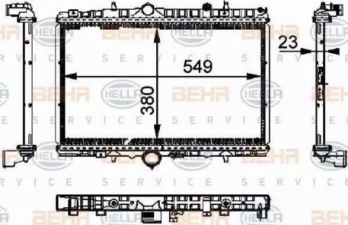 HELLA 8MK 376 714-394 - Radiators, Motora dzesēšanas sistēma ps1.lv