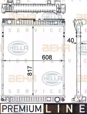 HELLA 8MK 376 714-211 - Radiators, Motora dzesēšanas sistēma ps1.lv