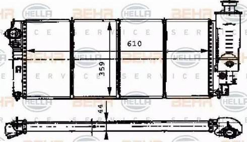 HELLA 8MK 376 716-551 - Radiators, Motora dzesēšanas sistēma ps1.lv