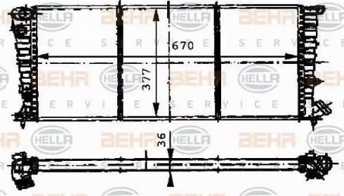 HELLA 8MK 376 716-521 - Radiators, Motora dzesēšanas sistēma ps1.lv