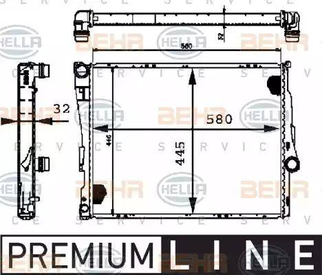 HELLA 8MK 376 716-251 - Radiators, Motora dzesēšanas sistēma ps1.lv