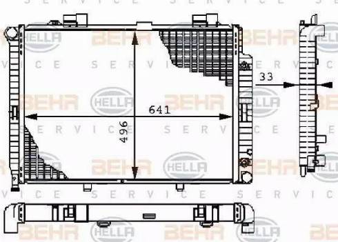 HELLA 8MK 376 710-231 - Radiators, Motora dzesēšanas sistēma ps1.lv