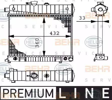 HELLA 8MK 376 710-271 - Radiators, Motora dzesēšanas sistēma ps1.lv