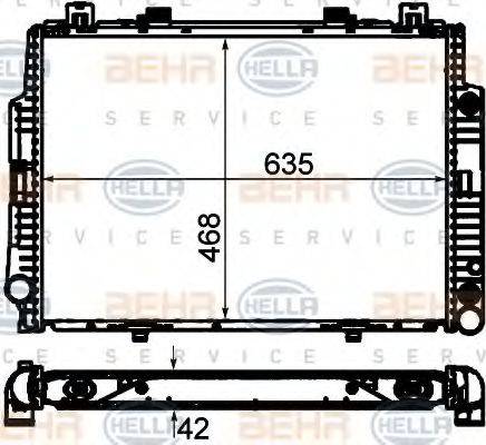 HELLA 8MK 376 711-514 - Radiators, Motora dzesēšanas sistēma ps1.lv