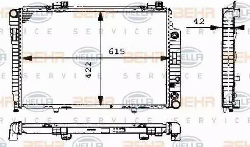 HELLA 8MK 376 711-194 - Radiators, Motora dzesēšanas sistēma ps1.lv