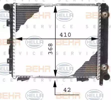 HELLA 8MK 376 711-331 - Radiators, Motora dzesēšanas sistēma ps1.lv