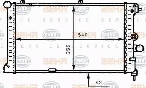 HELLA 8MK 376 711-791 - Radiators, Motora dzesēšanas sistēma ps1.lv