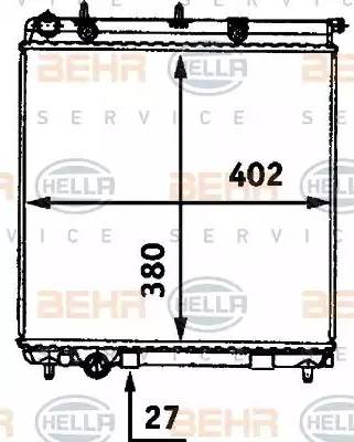 HELLA 8MK 376 718-641 - Radiators, Motora dzesēšanas sistēma ps1.lv