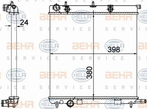 HELLA 8MK 376 718-625 - Radiators, Motora dzesēšanas sistēma ps1.lv