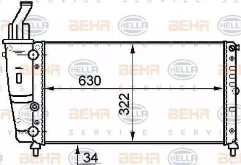 HELLA 8MK 376 718-081 - Radiators, Motora dzesēšanas sistēma ps1.lv