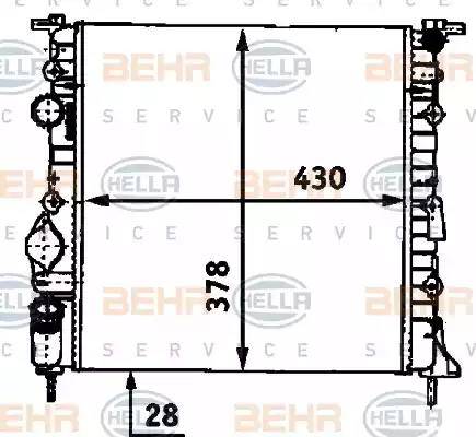 HELLA 8MK 376 718-271 - Radiators, Motora dzesēšanas sistēma ps1.lv