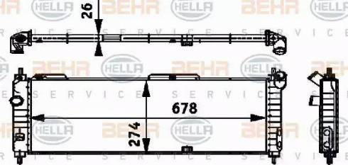 HELLA 8MK 376 713-574 - Radiators, Motora dzesēšanas sistēma ps1.lv