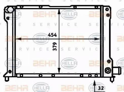 HELLA 8MK 376 713-661 - Radiators, Motora dzesēšanas sistēma ps1.lv