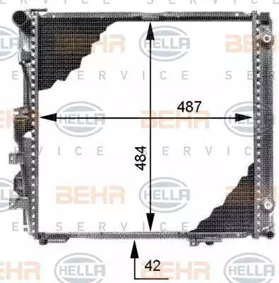 HELLA 8MK 376 713-294 - Radiators, Motora dzesēšanas sistēma ps1.lv