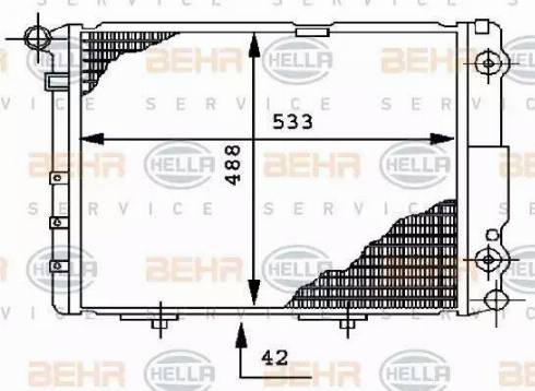 HELLA 8MK 376 712-454 - Radiators, Motora dzesēšanas sistēma ps1.lv