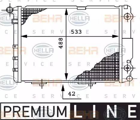 HELLA 8MK 376 712-451 - Radiators, Motora dzesēšanas sistēma ps1.lv