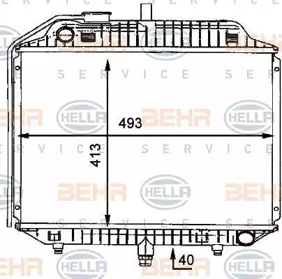 HELLA 8MK 376 712-411 - Radiators, Motora dzesēšanas sistēma ps1.lv