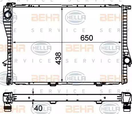 HELLA 8MK 376 712-484 - Radiators, Motora dzesēšanas sistēma ps1.lv