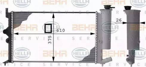 HELLA 8MK 376 712-541 - Radiators, Motora dzesēšanas sistēma ps1.lv