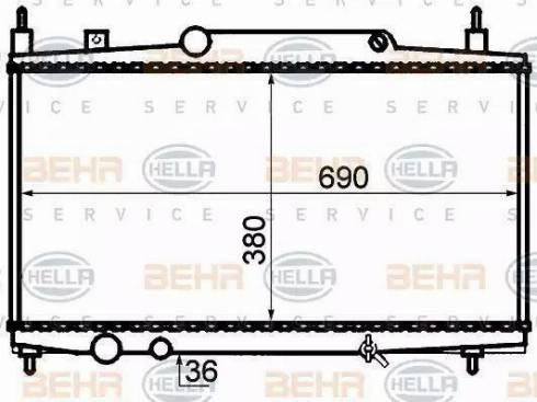 HELLA 8MK 376 717-591 - Radiators, Motora dzesēšanas sistēma ps1.lv