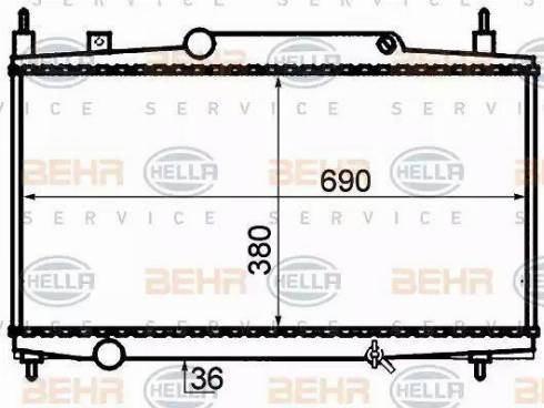 HELLA 8MK 376 717-581 - Radiators, Motora dzesēšanas sistēma ps1.lv