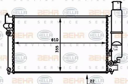 HELLA 8MK 376 717-331 - Radiators, Motora dzesēšanas sistēma ps1.lv