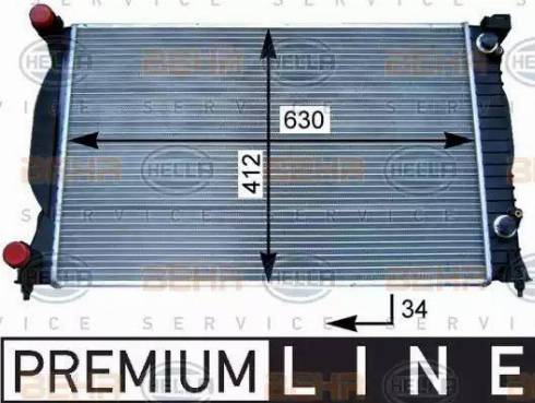 HELLA 8MK 376 717-231 - Radiators, Motora dzesēšanas sistēma ps1.lv