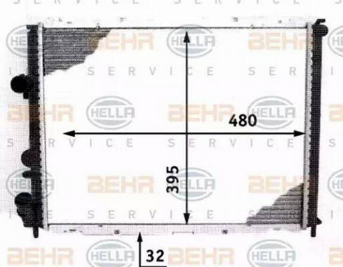 HELLA 8MK 376 717-771 - Radiators, Motora dzesēšanas sistēma ps1.lv