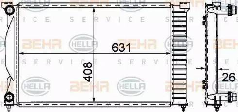 HELLA 8MK 376 781-001 - Radiators, Motora dzesēšanas sistēma ps1.lv