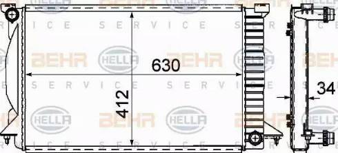 HELLA 8MK 376 781-071 - Radiators, Motora dzesēšanas sistēma ps1.lv