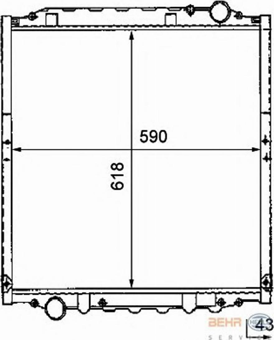 HELLA 8MK 376 726-641 - Radiators, Motora dzesēšanas sistēma ps1.lv