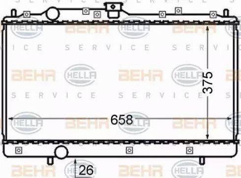 HELLA 8MK 376 726-611 - Radiators, Motora dzesēšanas sistēma ps1.lv