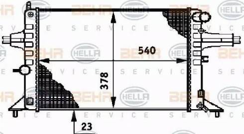 HELLA 8MK 376 720-421 - Radiators, Motora dzesēšanas sistēma ps1.lv