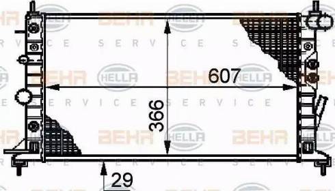 HELLA 8MK 376 720-641 - Radiators, Motora dzesēšanas sistēma ps1.lv