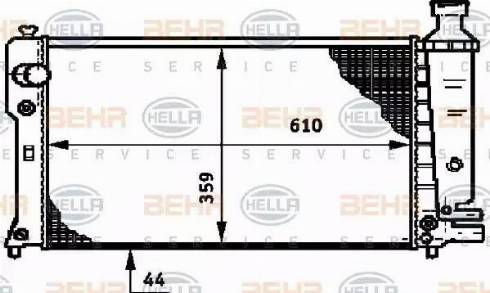 HELLA 8MK 376 720-061 - Radiators, Motora dzesēšanas sistēma ps1.lv