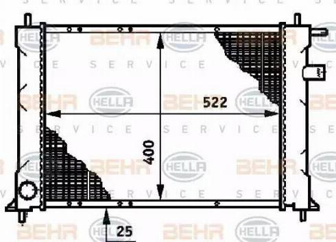 HELLA 8MK 376 720-141 - Radiators, Motora dzesēšanas sistēma ps1.lv