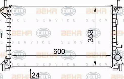 HELLA 8MK 376 720-301 - Radiators, Motora dzesēšanas sistēma ps1.lv