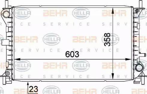 HELLA 8MK 376 720-291 - Radiators, Motora dzesēšanas sistēma ps1.lv