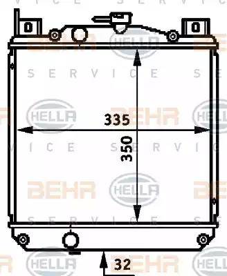 HELLA 8MK 376 720-731 - Radiators, Motora dzesēšanas sistēma ps1.lv