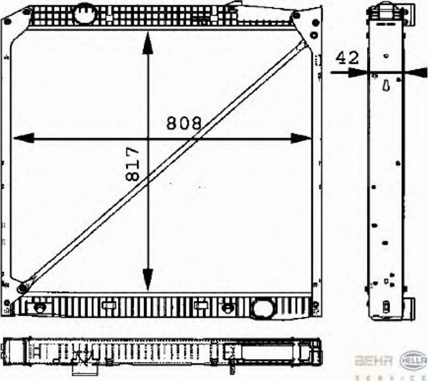 HELLA 8MK 376 721-451 - Radiators, Motora dzesēšanas sistēma ps1.lv