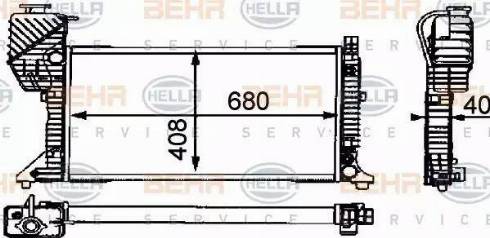 HELLA 8MK 376 721-434 - Radiators, Motora dzesēšanas sistēma ps1.lv