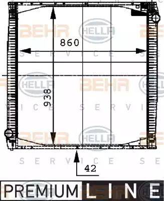 HELLA 8MK 376 721-621 - Radiators, Motora dzesēšanas sistēma ps1.lv