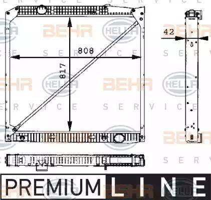 HELLA 8MK 376 721-211 - Radiators, Motora dzesēšanas sistēma ps1.lv