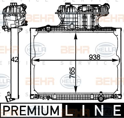 HELLA 8MK 376 721-715 - Radiators, Motora dzesēšanas sistēma ps1.lv